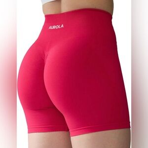 AUROLA Hot Pink Biker Shorts